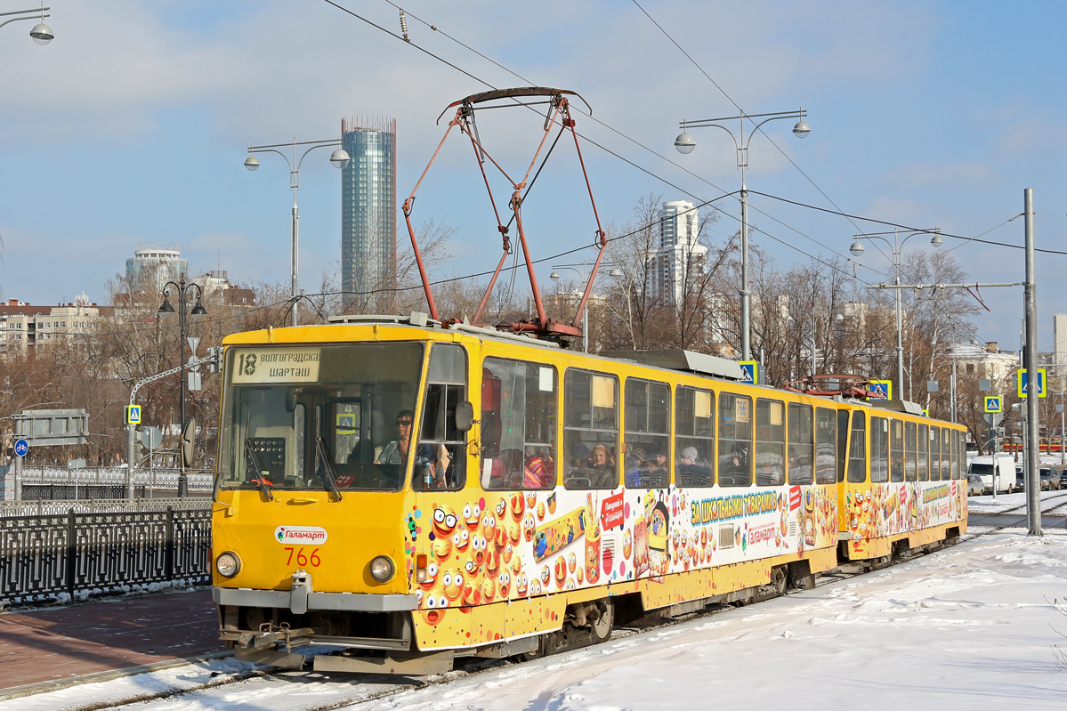 Екатеринбург, Tatra T6B5SU № 766