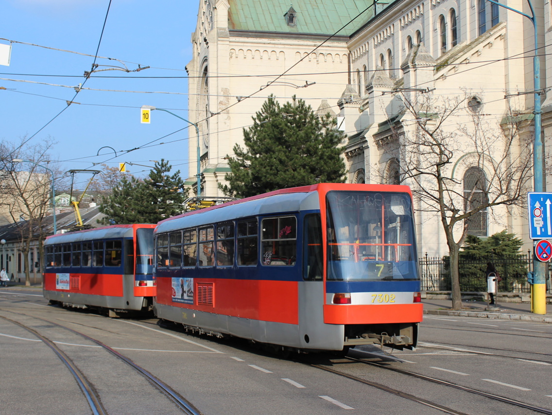Bratysława, Tatra T3S Nr 7302