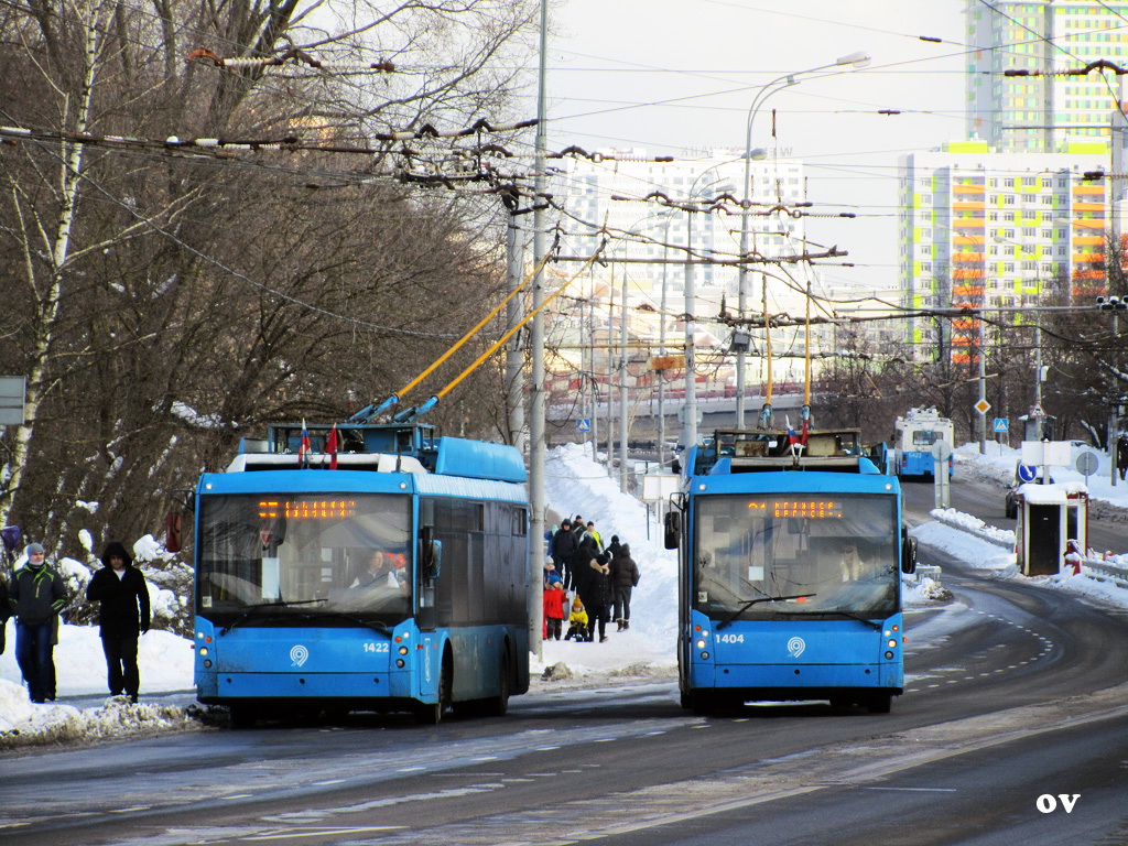 Москва, Тролза-5265.00 «Мегаполис» № 1422; Москва, Тролза-5265.00 «Мегаполис» № 1404
