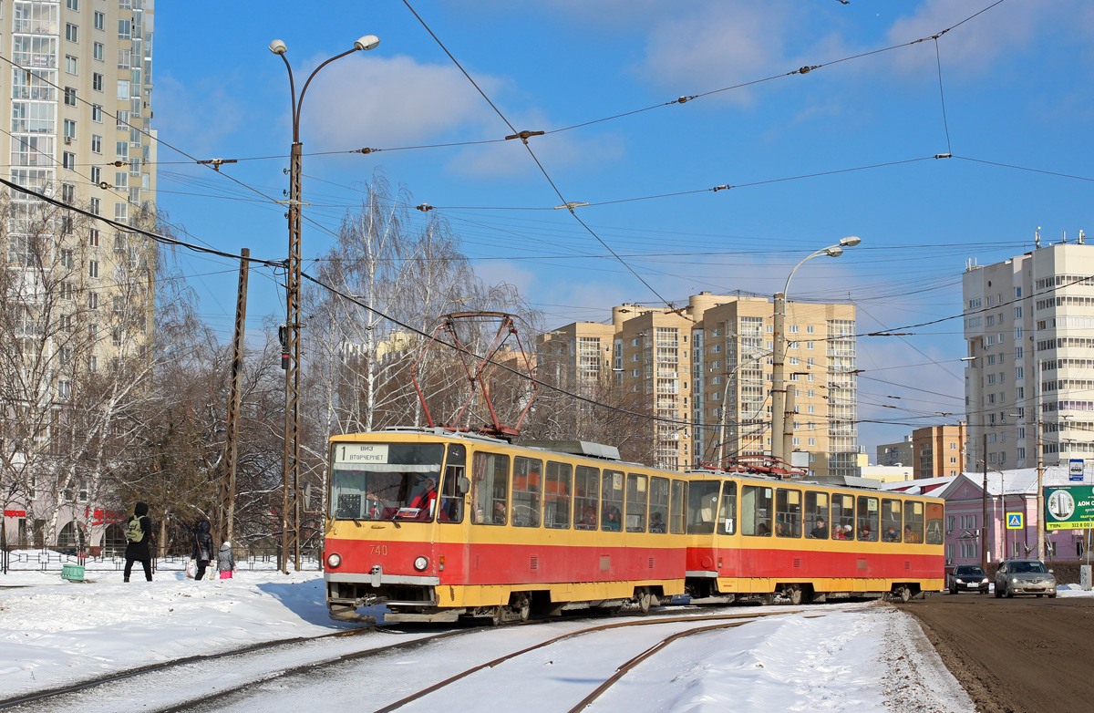 Jekaterinburg, Tatra T6B5SU Nr. 740; Jekaterinburg, Tatra T6B5SU Nr. 741