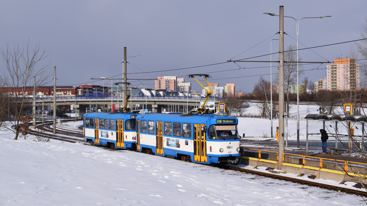 Острава, Tatra T3R.P № 977; Острава, Tatra T3R.P № 973