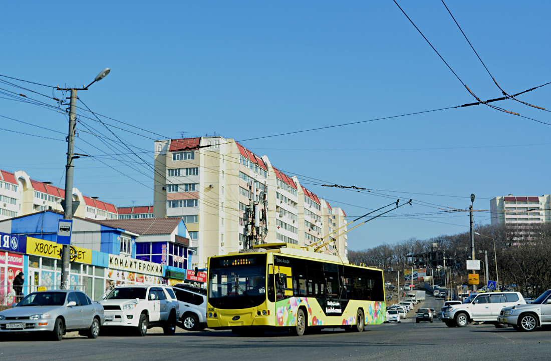 Владивосток, ВМЗ-5298.01 «Авангард» № 256; Владивосток — Тематические  троллейбусы