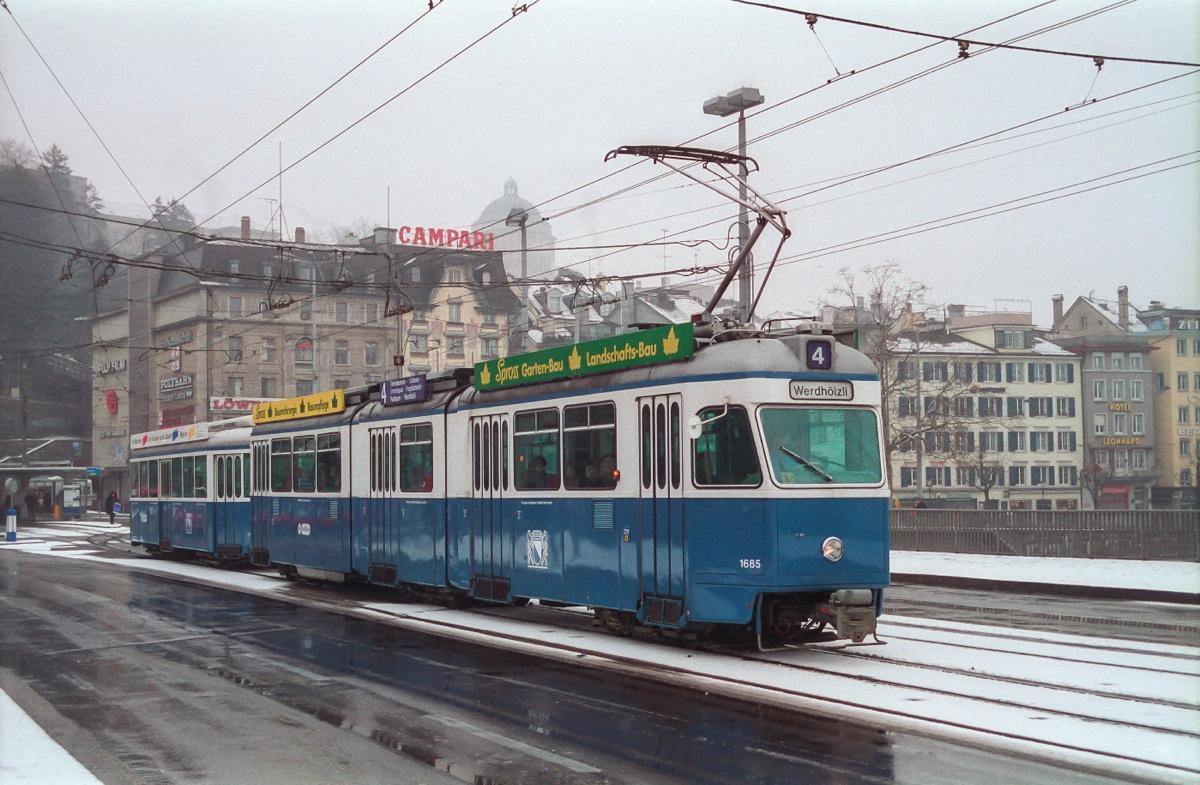 Цюрих, SWS/SIG/BBC Be 4/6 "Mirage" № 1685