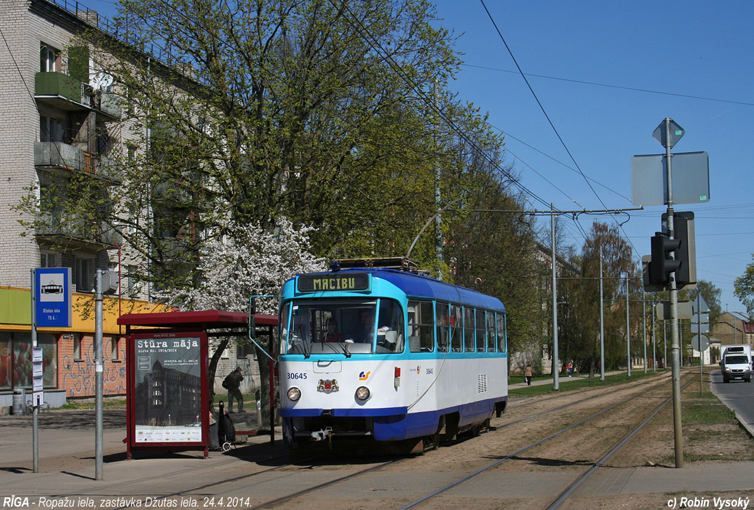 Рига, Tatra T3A № 30645