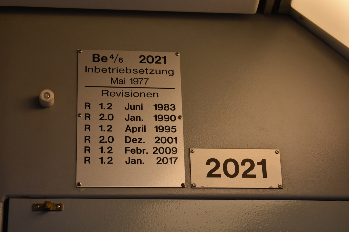 Цюрих, SWS/SWP/BBC Be 4/6 "Tram 2000" № 2021