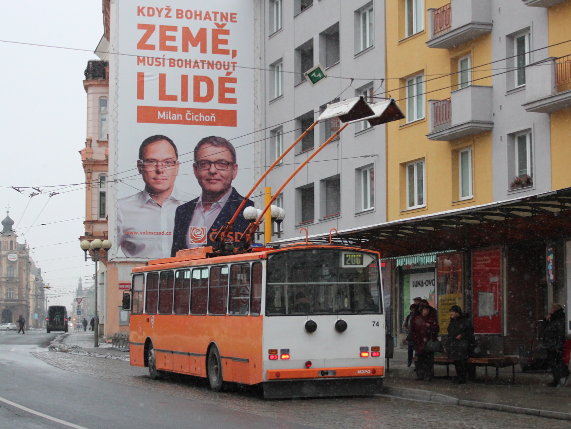 Опава, Škoda 14Tr17/6M № 74