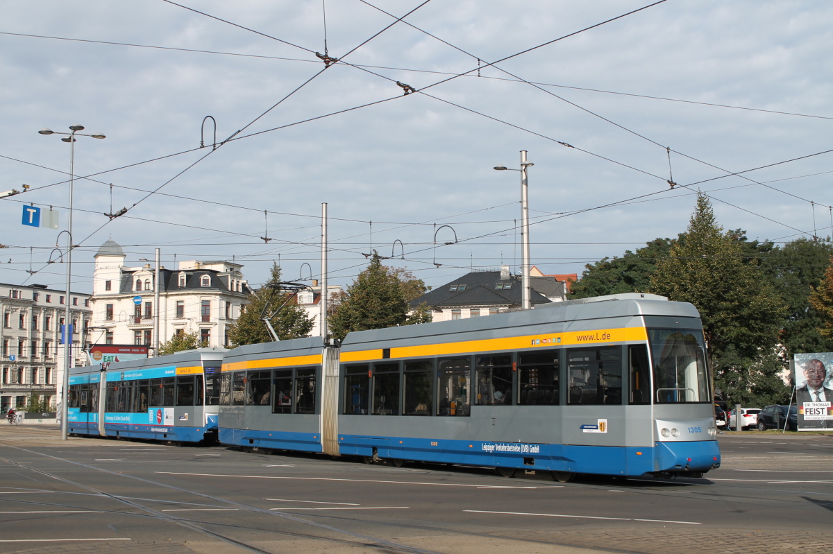 Лейпциг, Leoliner Fahrzeug-Bau Leipzig NGTW6L № 1305