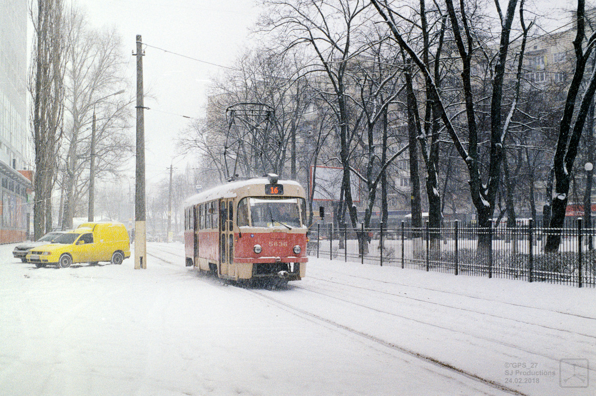 Киев, Tatra T3SU № 5836