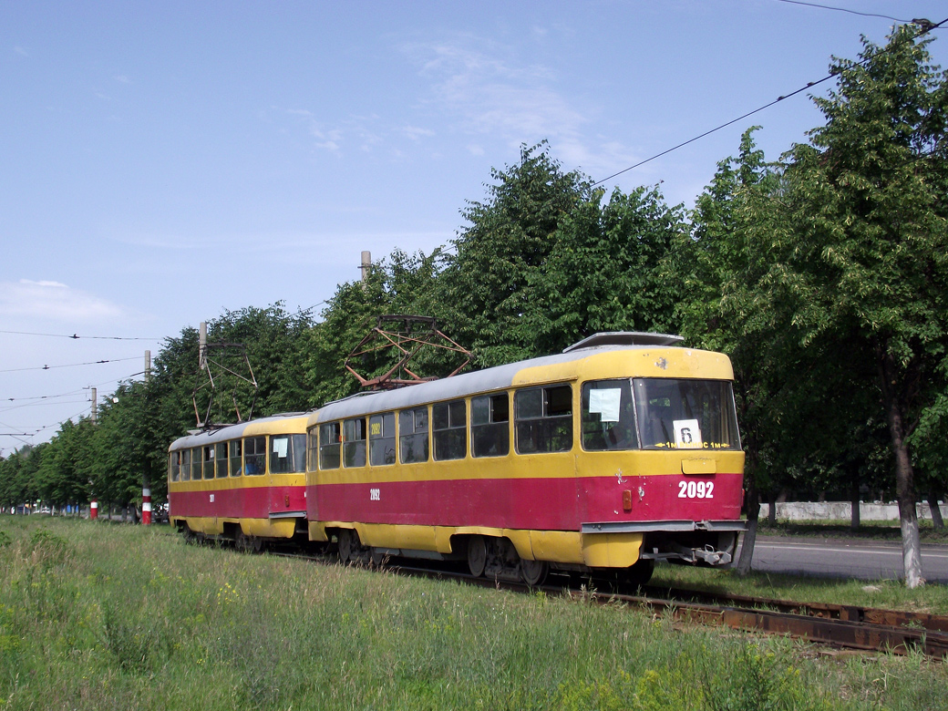 Ульяновск, Tatra T3SU (двухдверная) № 2092