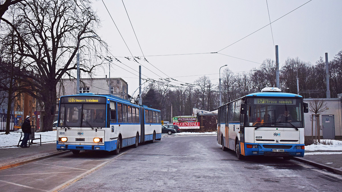 Ostrava, Škoda 15TrM — 3511; Ostrava — Last week of service of troleybuses Škoda 15Tr