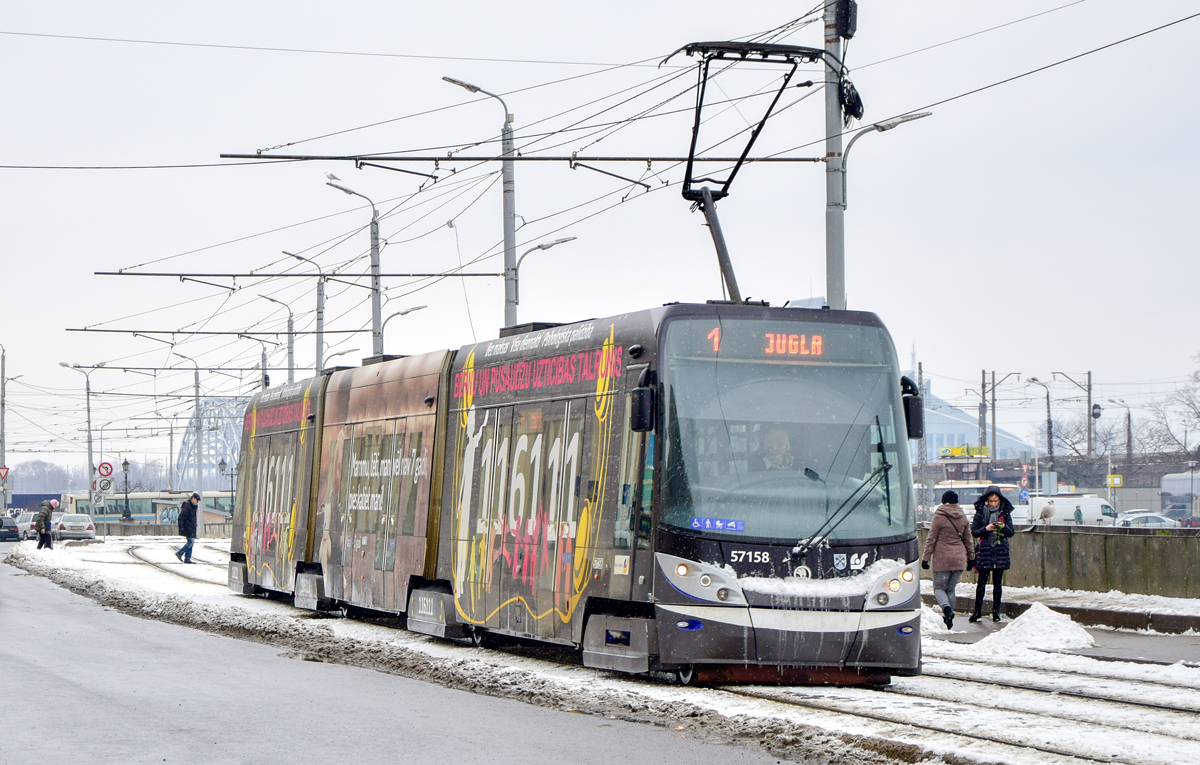 Рига, Škoda 15T ForCity Alfa Riga № 57158