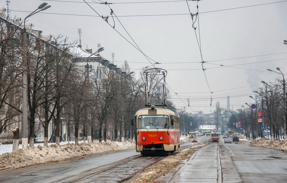 Киев, Tatra T3SU № 5524