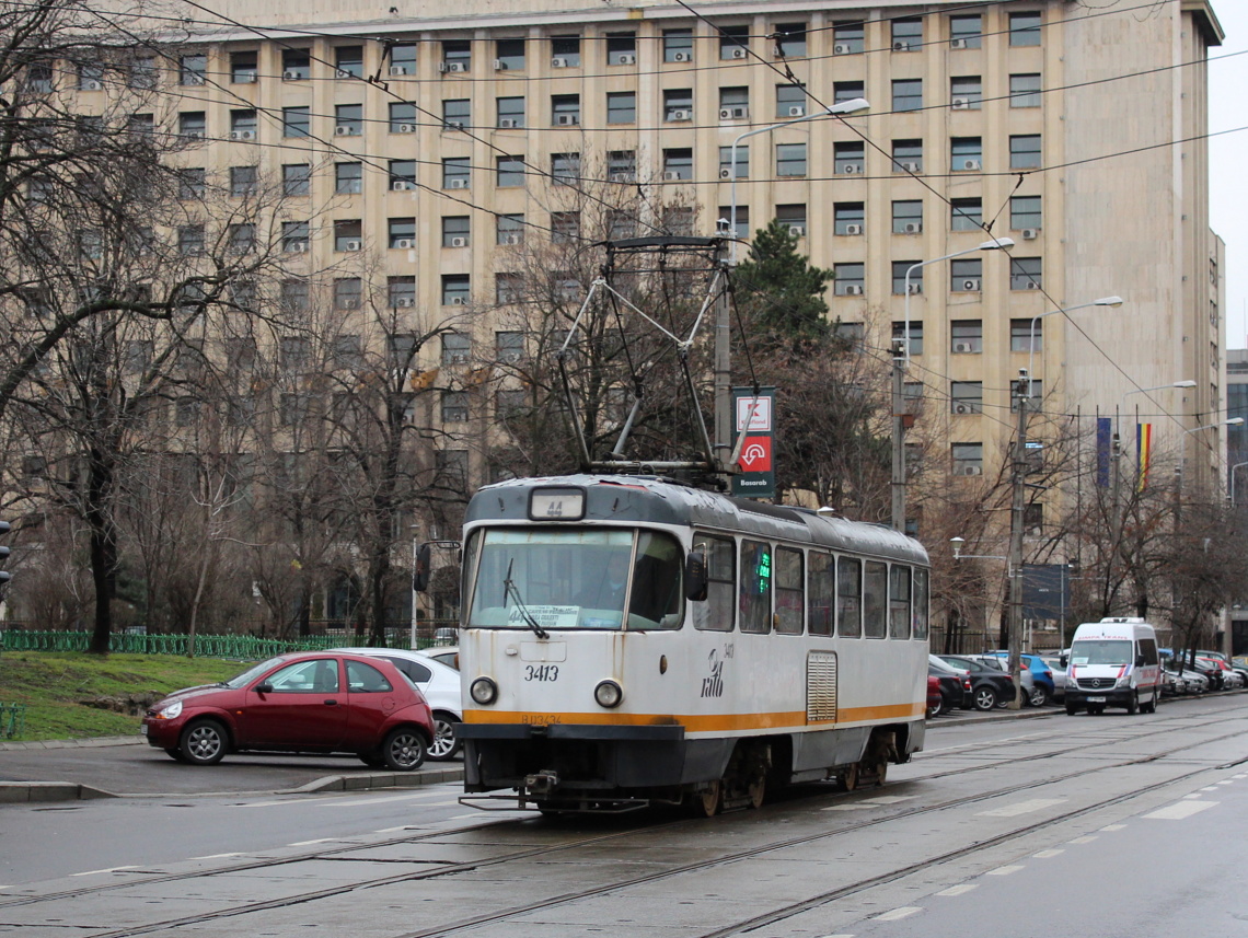 Бухарест - Илфов, Tatra T4R № 3413