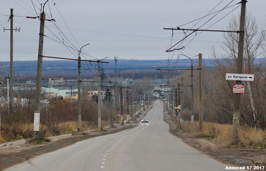 Oryol — Abandoned lines; Oryol — Suburbs trolleybus line to SPZ (Steel rolling plant)