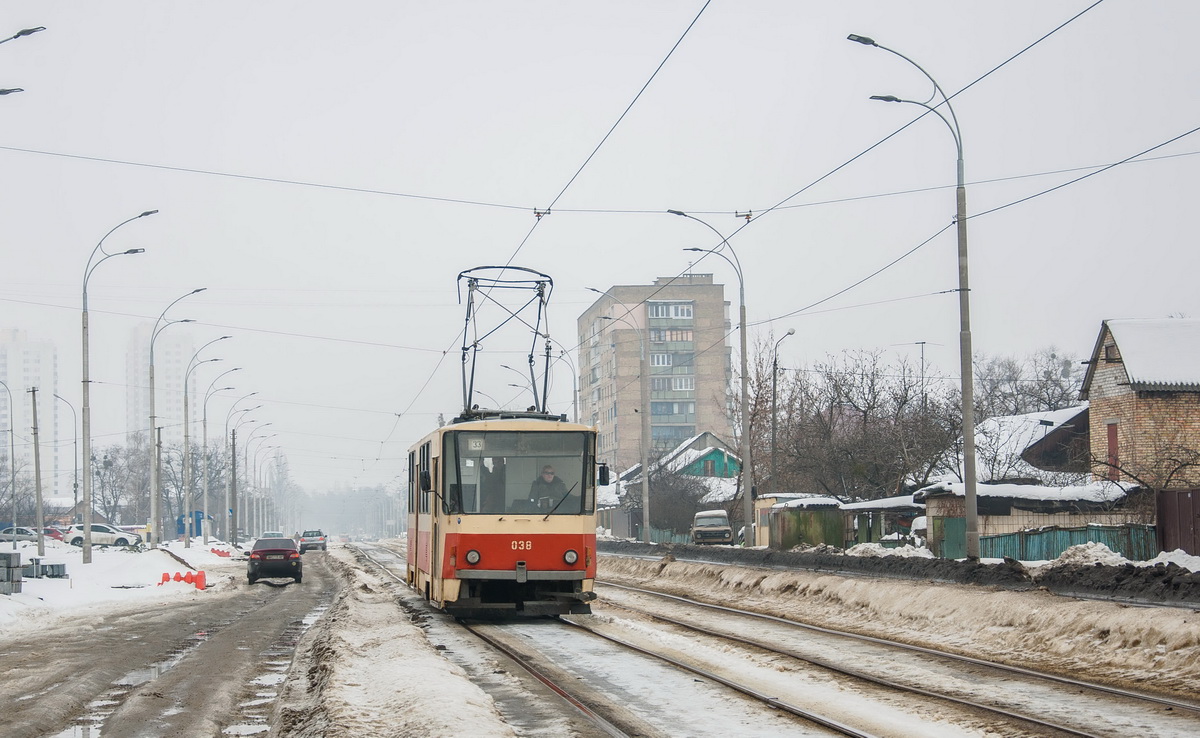 Киев, Tatra T6B5SU № 038