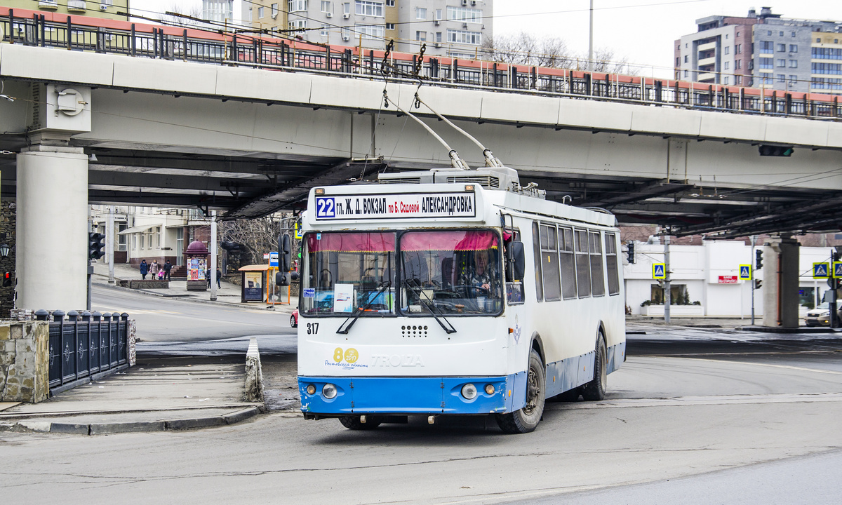 Ростов-на-Дону, ЗиУ-682Г-016.02 (с широкой 1-й дверью) № 317