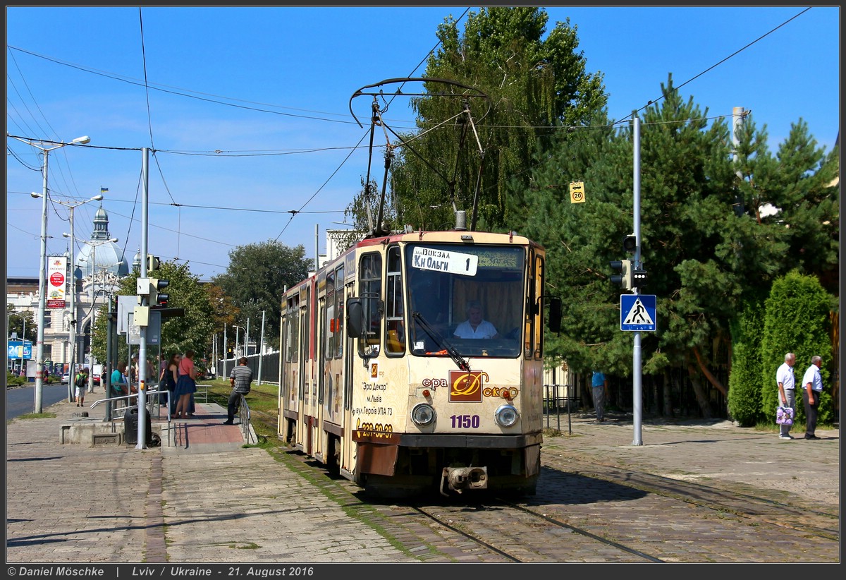 Львов, Tatra KT4D № 1150