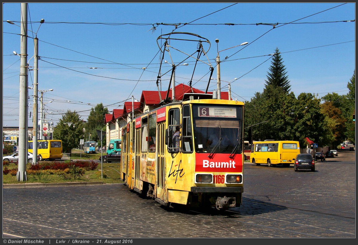 Львов, Tatra KT4D № 1166