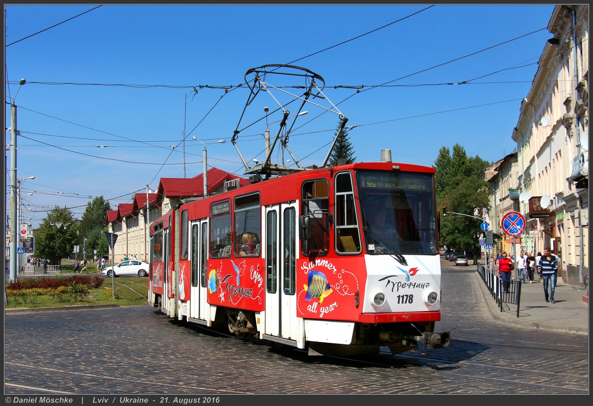 Львов, Tatra KT4D № 1178