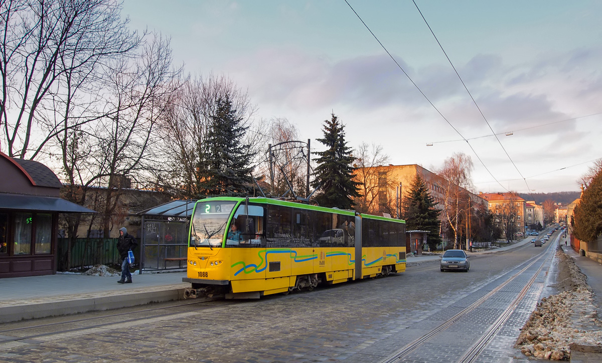 Львов, Tatra KT4SU № 1088