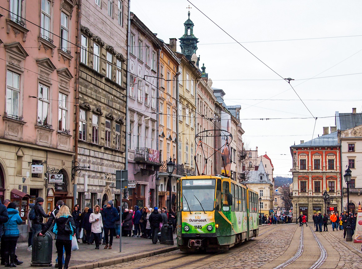 Львов, Tatra KT4SU № 1145