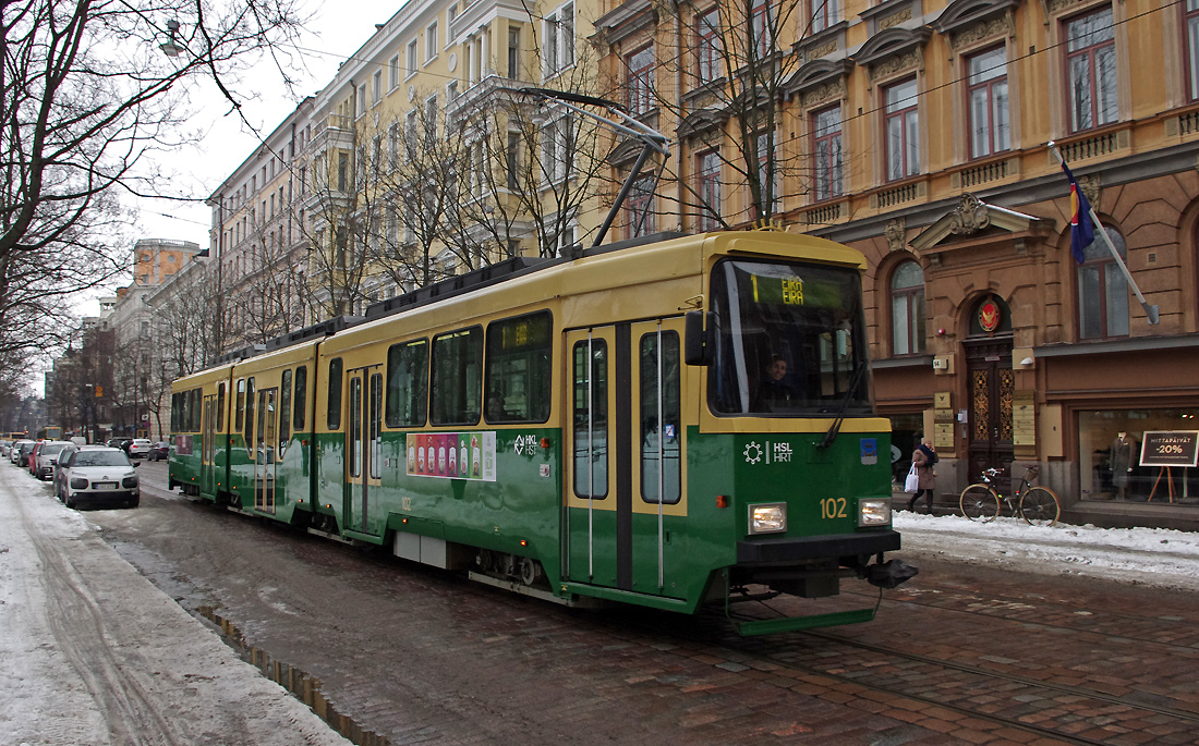 Хельсинки — Эспоо, Valmet MLNRV2 № 102