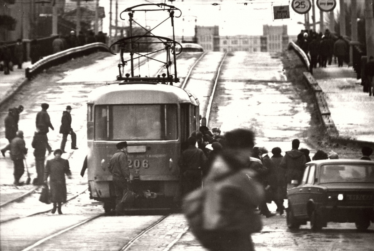 Тверь, Tatra T3SU № 206; Тверь — Тверской трамвай в 1990-е гг.; Тверь — Трамвайные линии: Центральный район