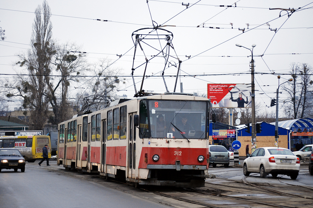 Киев, Tatra T6B5SU № 312