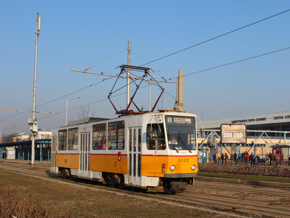 София, Tatra T6A2B № 3022 София, Tatra T6A2B № 3022