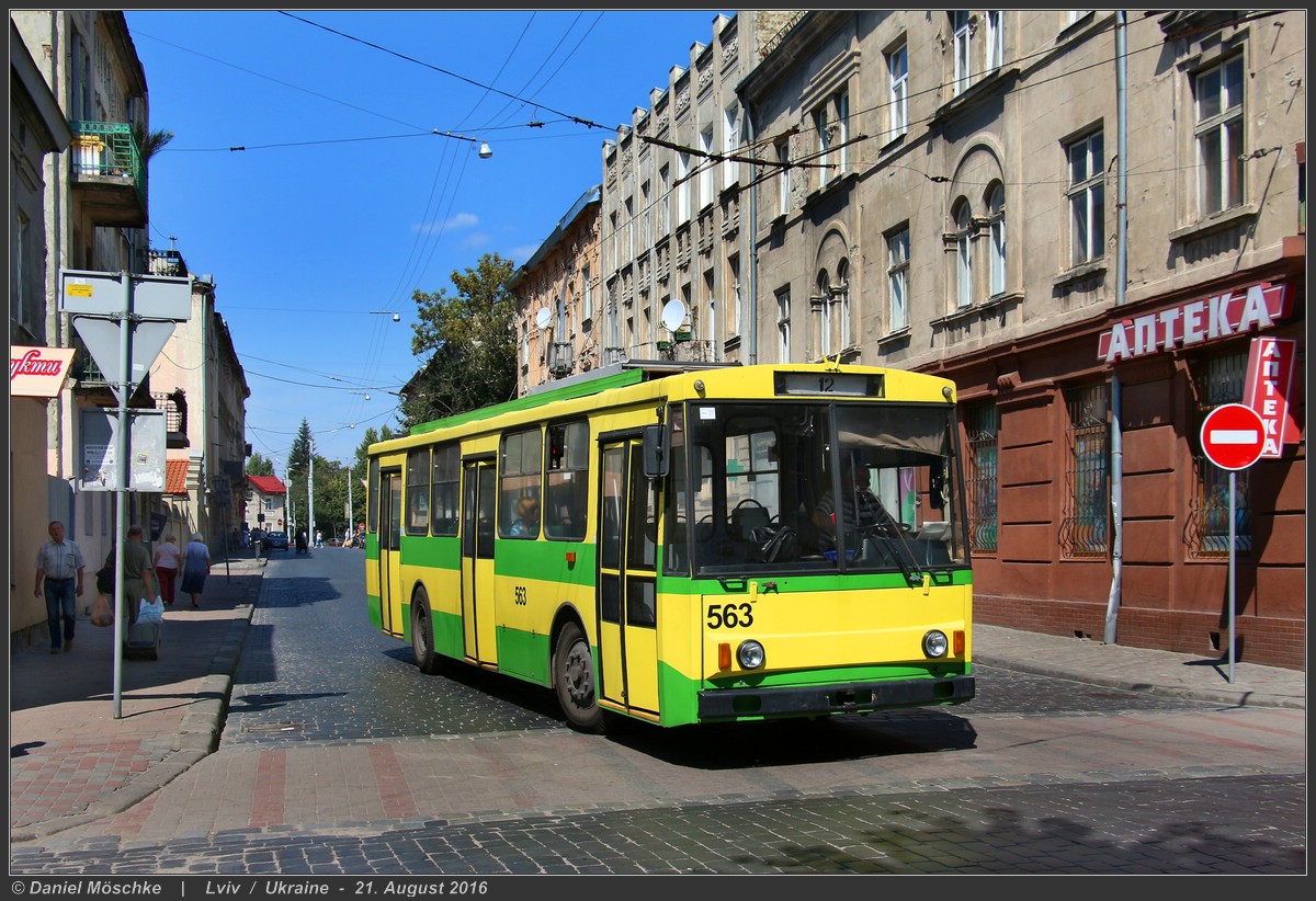 Львов, Škoda 14Tr89/6 № 563