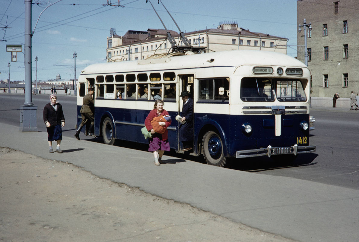 Москва, МТБ-82Д № 1412; Москва — Исторические фотографии — Трамвай и Троллейбус (1946-1991)
