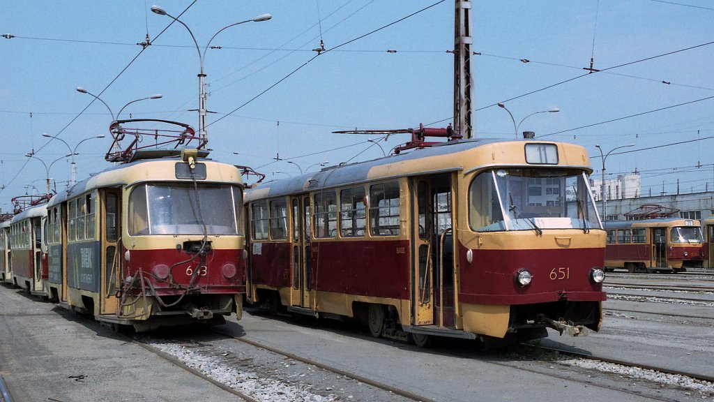 Екатеринбург, Tatra T3SU № 643; Екатеринбург, Tatra T3SU № 651