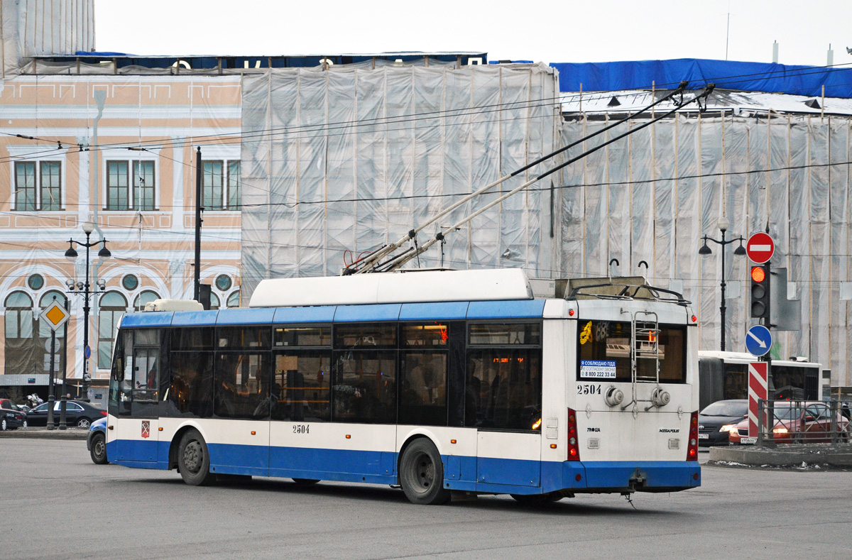 Санкт-Петербург, Тролза-5265.00 «Мегаполис» № 2504 Санкт-Петербург, Тролза-5265.00 «Мегаполис» № 2504