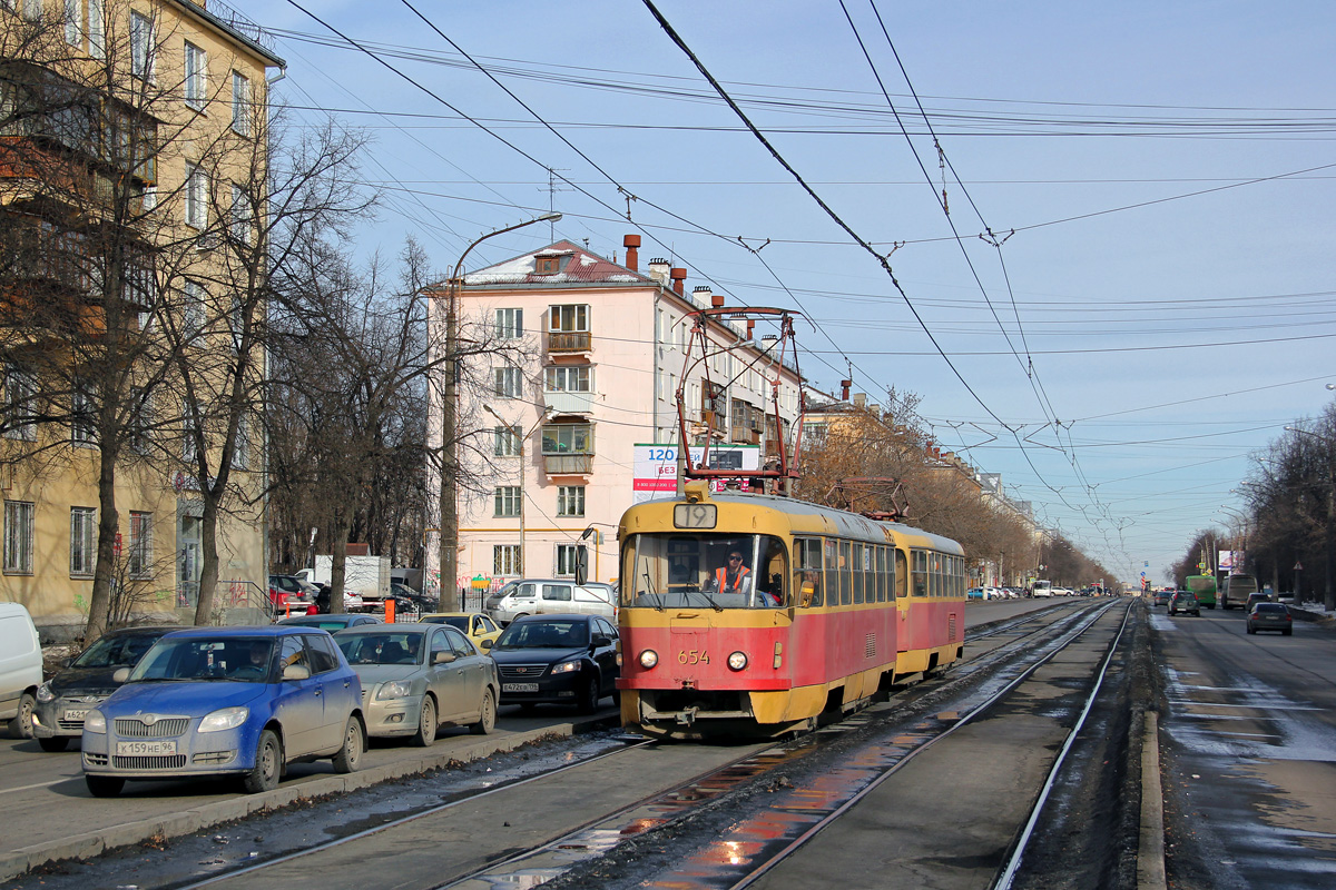 Екатеринбург, Tatra T3SU № 654