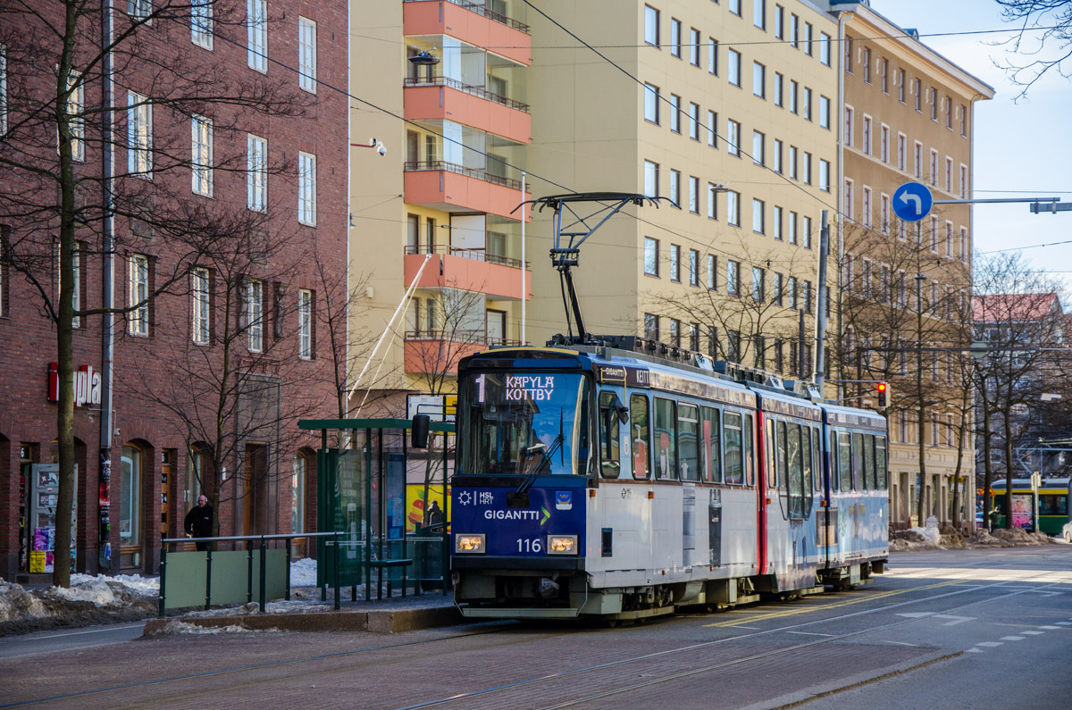 Helsinki — Espo, Valmet MLNRV1 № 116