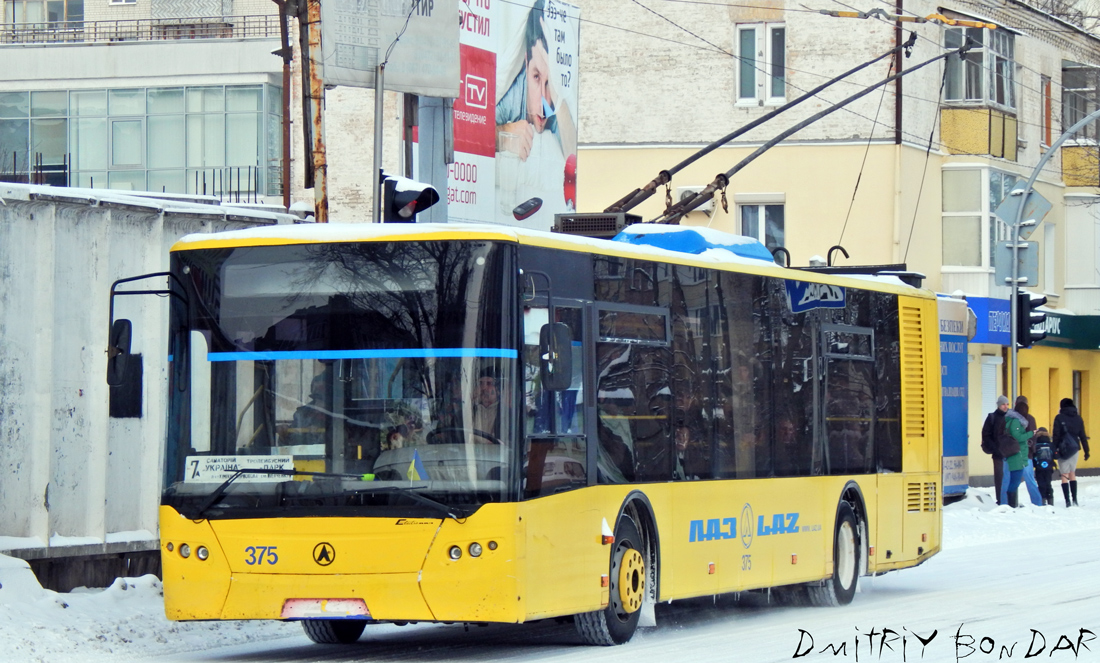 Черкассы, ЛАЗ E183D1 № 375