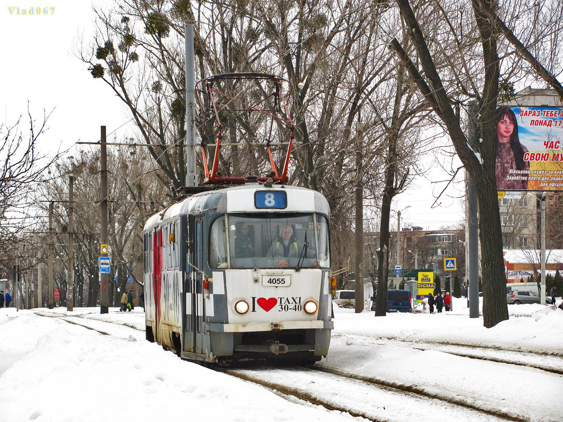 Харьков, Tatra T3A № 4055