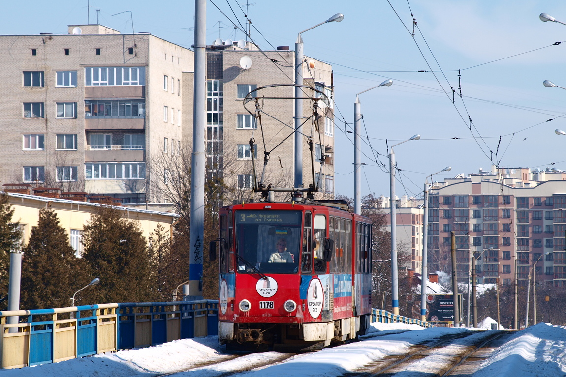 Львов, Tatra KT4D № 1178