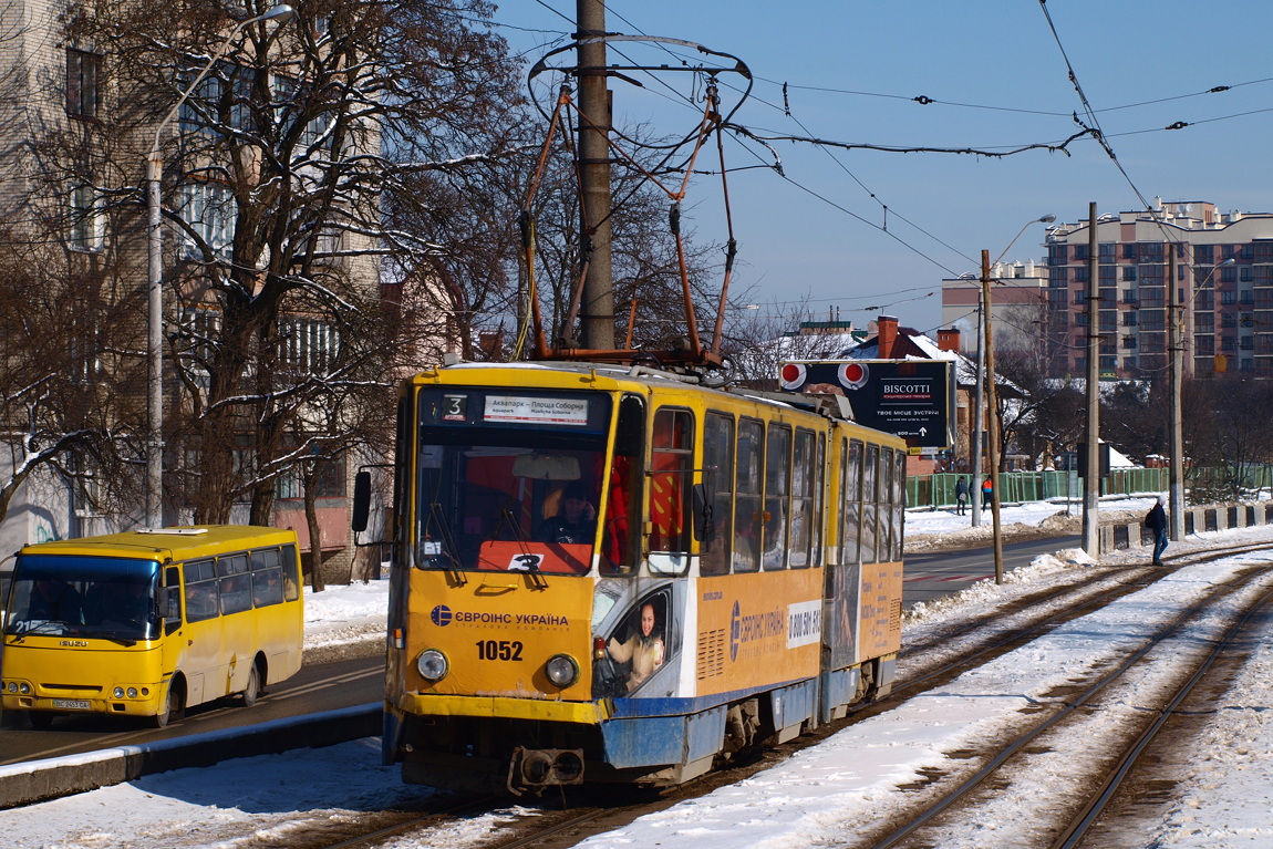 Львов, Tatra KT4SU № 1052