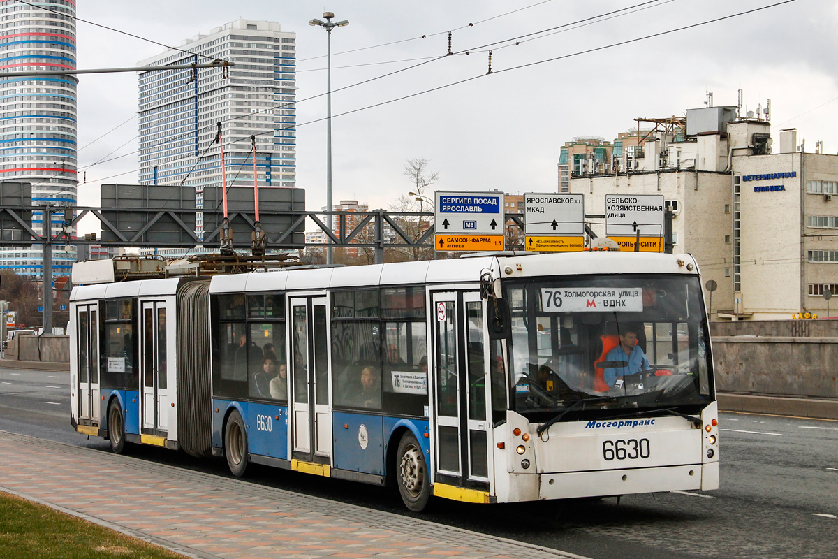 Maskva, Trolza-6206.01 “Megapolis” nr. 6630 Maskva, Trolza-6206.01 “Megapolis” nr. 6630