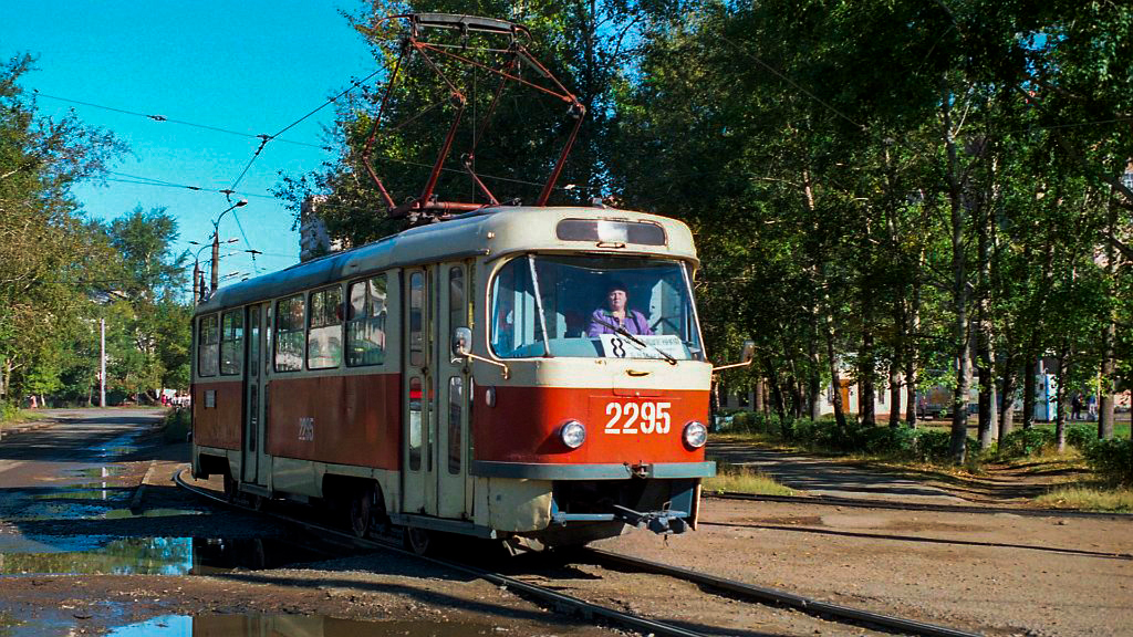 Ижевск, Tatra T3SU (двухдверная) № 2295