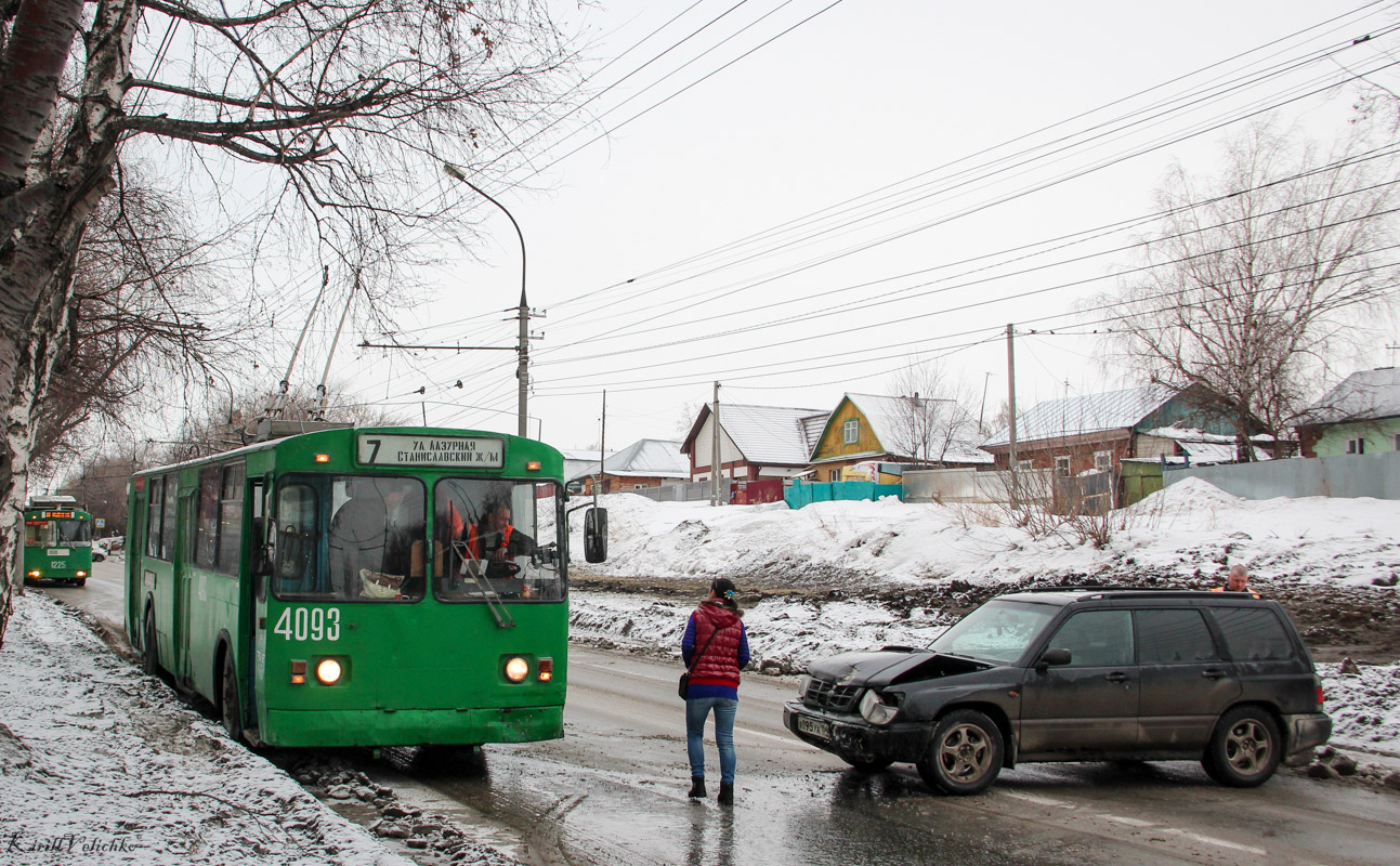 Новосибирск, ЗиУ-682Г-012 [Г0А] № 4093; Новосибирск — Происшествия