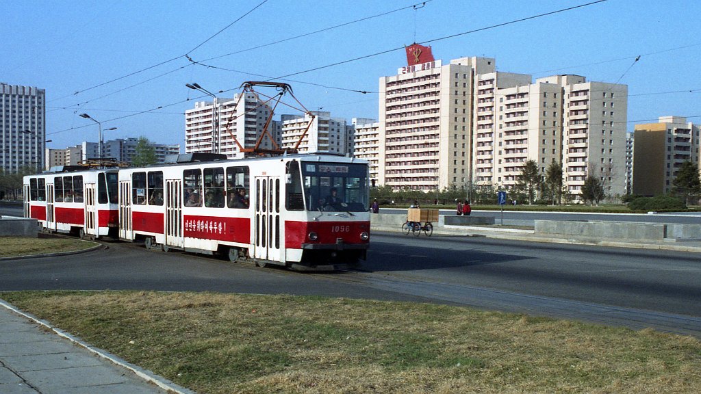 Pyongyang, Tatra T6B5K N°. 1096; Pyongyang, Tatra T6B5K N°. 1097; Pyongyang — Historical photos — Tramway and Trolleybus (1991+)