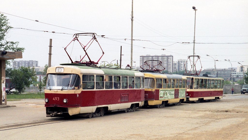 Екатеринбург, Tatra T3SU (двухдверная) № 493; Екатеринбург, Tatra T3SU (двухдверная) № 497