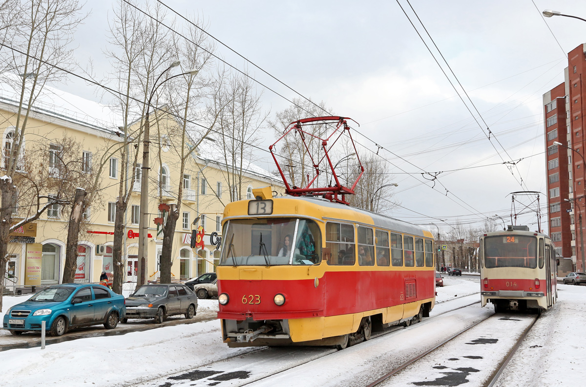 Екатеринбург, Tatra T3SU (двухдверная) № 623