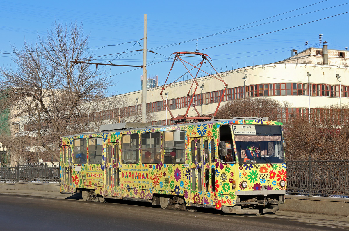 Екатеринбург, Tatra T6B5SU № 727