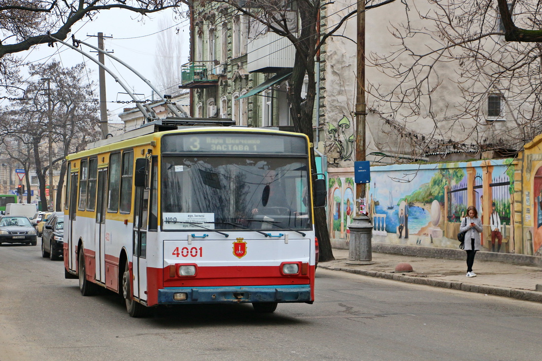 Одесса, Škoda 14Tr17/6M № 4001