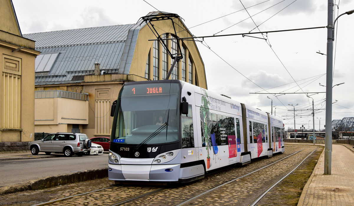 Рига, Škoda 15T ForCity Alfa Riga № 57103