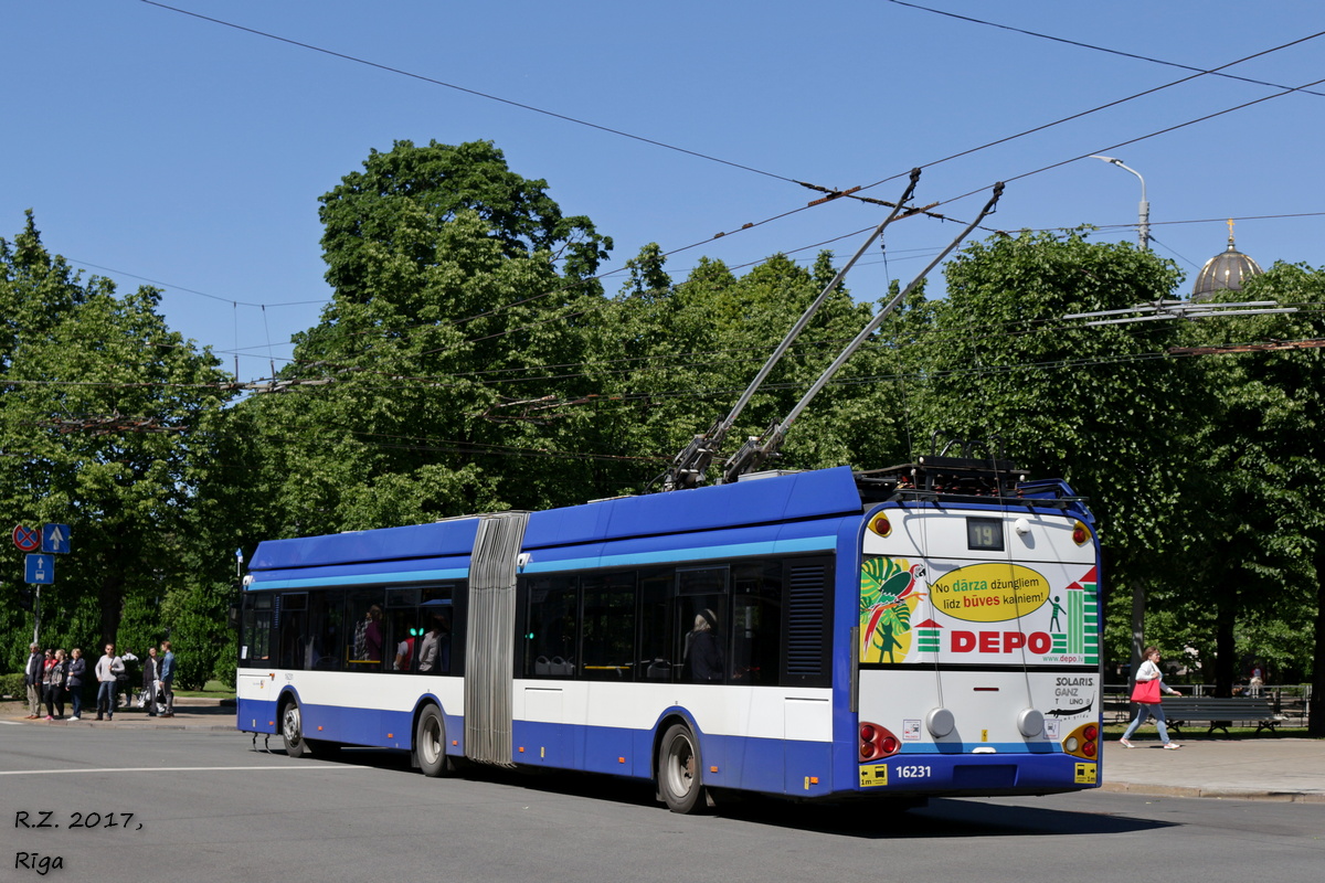 Рига, Solaris Trollino II 18 Ganz № 16231