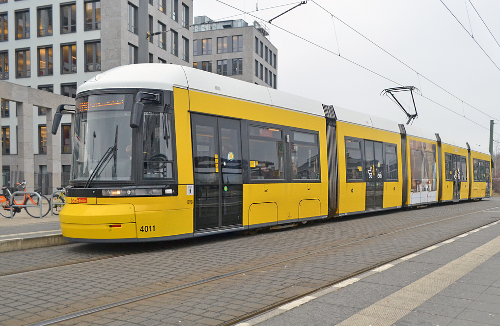 Берлин, Bombardier Flexity Berlin (GT6-08ZR/F6Z) № 4011